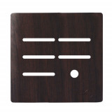 Placa p/ 5 Interruptores + Furo 4x4 - Novara Tabaco